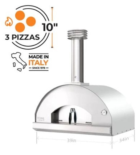 Fontana Forni Mangiafuoco Wood-Fired Oven Stainless