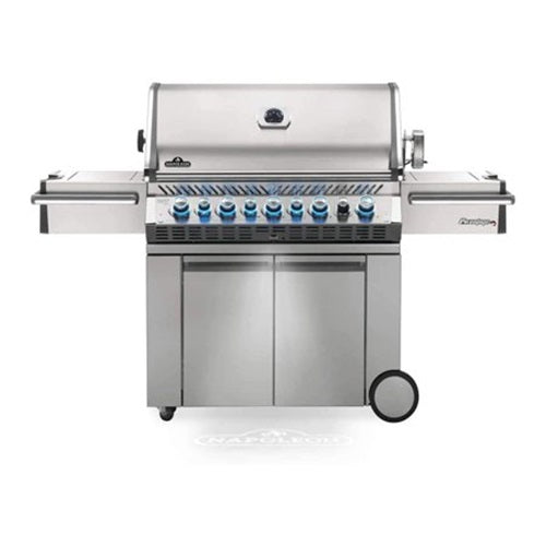 Napoleon Prestige Pro 665 Propane Gas Grill With Infrared Rear Burner And Infrared Side Burner